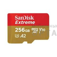 Карта памяти 256 Гб MicroSDXC SanDisk Class 10 Extreme A2 UHS-I U3 (190/130 Mb/s) без адаптера
