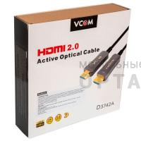 Активный оптический кабель HDMI 19M/M,ver. 2.0, 4K@60 Hz 30m VCOM <D3742A-30M> (1/10) Активный оптический кабель HDMI 19M/M,ver. 2.0, 4K@60 Hz 30m VCOM <D3742A-30M> (1/10)