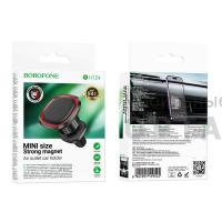Держатель автомобильный BOROFONE BH124 Roman, для смартфона, магнит, пластик, воздуховод, цвет: черный/красный (1/21/126) Держатель автомобильный BOROFONE BH124 Roman, для смартфона, магнит, пластик, воздуховод, цвет: черный/красный (1/21/126)