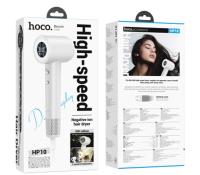 Фен электрический HOCO HP10, пластик,  белый
