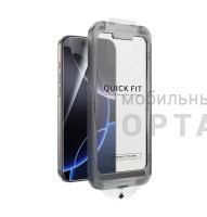 Стекло защитное, KEEPHONE QUICK FIT 3D БЕЗ РАМКИ FULL GLUE САМОКЛЕЯЩИЙСЯ GLASS iPhone 17 PRO
