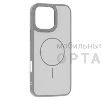 Чехол Matte Case MagSafe с защитой камеры в техпаке, iPhone 16 Pro Max, Silver