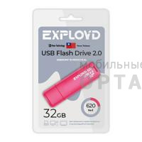Флешка USB 32 Гб Exployd  620  красный