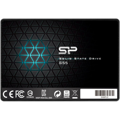Жесткий диск SSD Silicon Power  480GB  S55, SATA-III, R/W - 560/530 MB/s, 2.5", PS3108, TLC